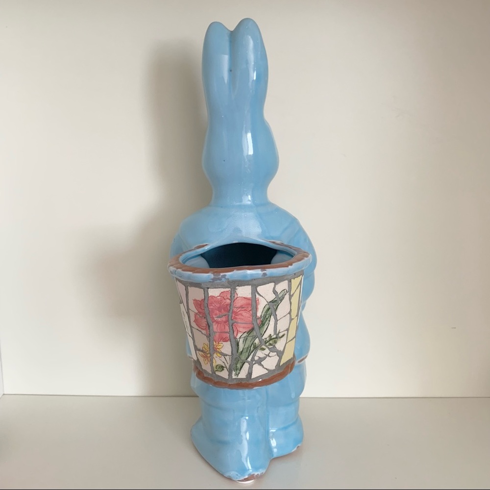vintage Mosaic ceramic bunny planter - Picture 5 of 17